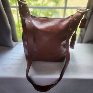 Coach Legacy Duffle Shoulder/Crossbody – Style J1293-19889 – Rich Brown Leather